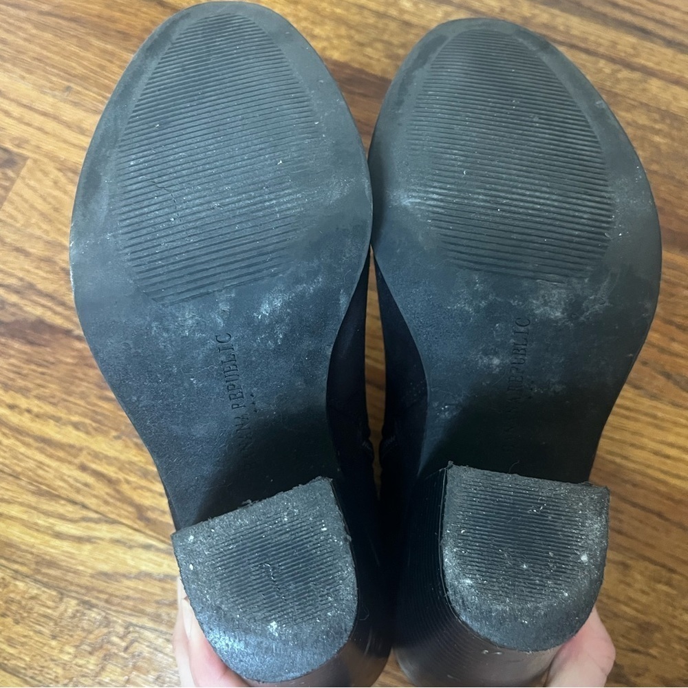 Banana Republic Suede Booties | Black | 7.5 - Picture 6 of 7